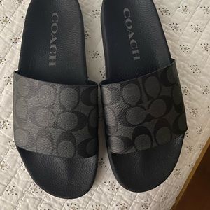 Coach Black Slides